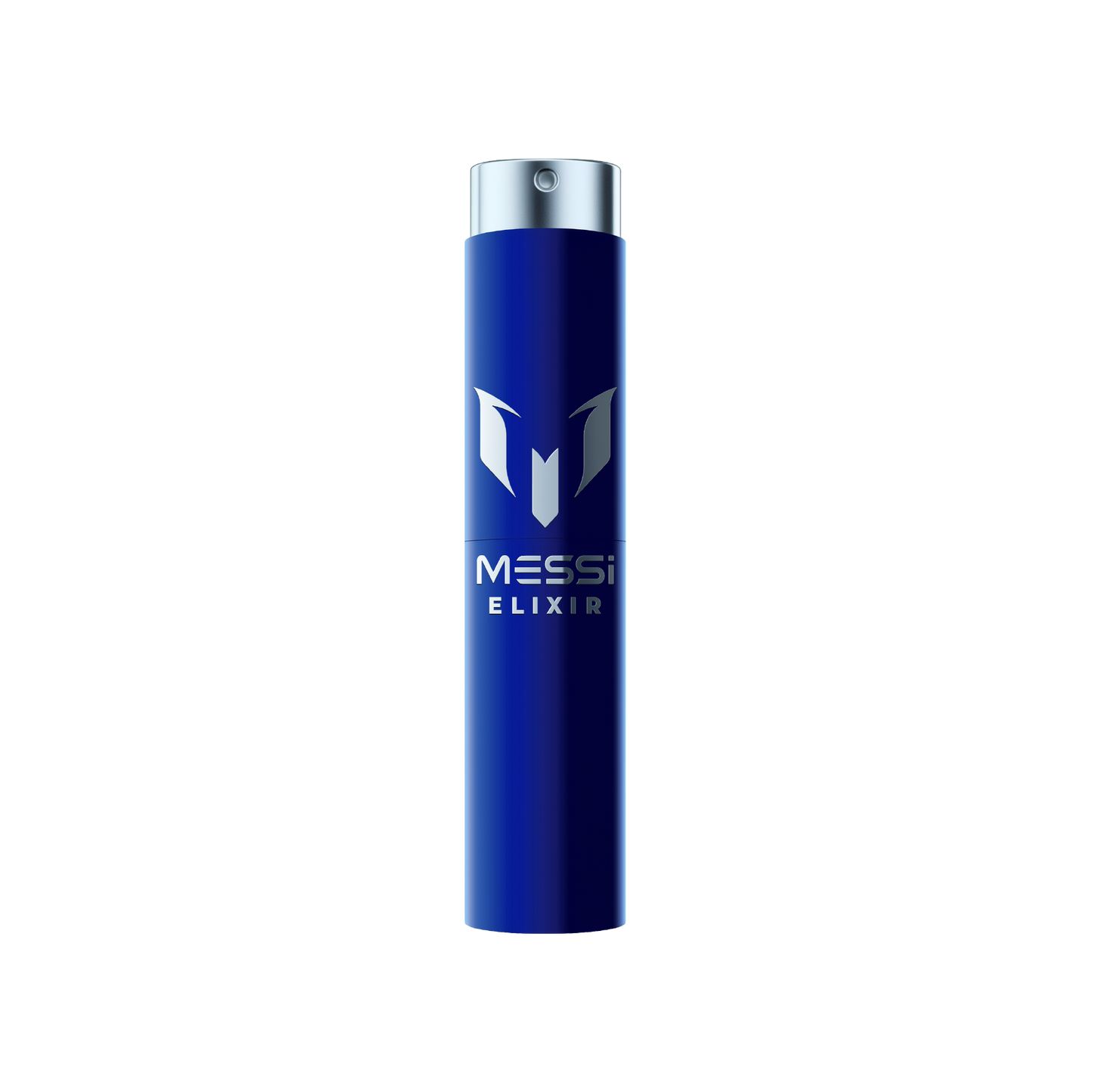 Messi Elixir Twist Spray with 'Messi Elixir' branding on a white background