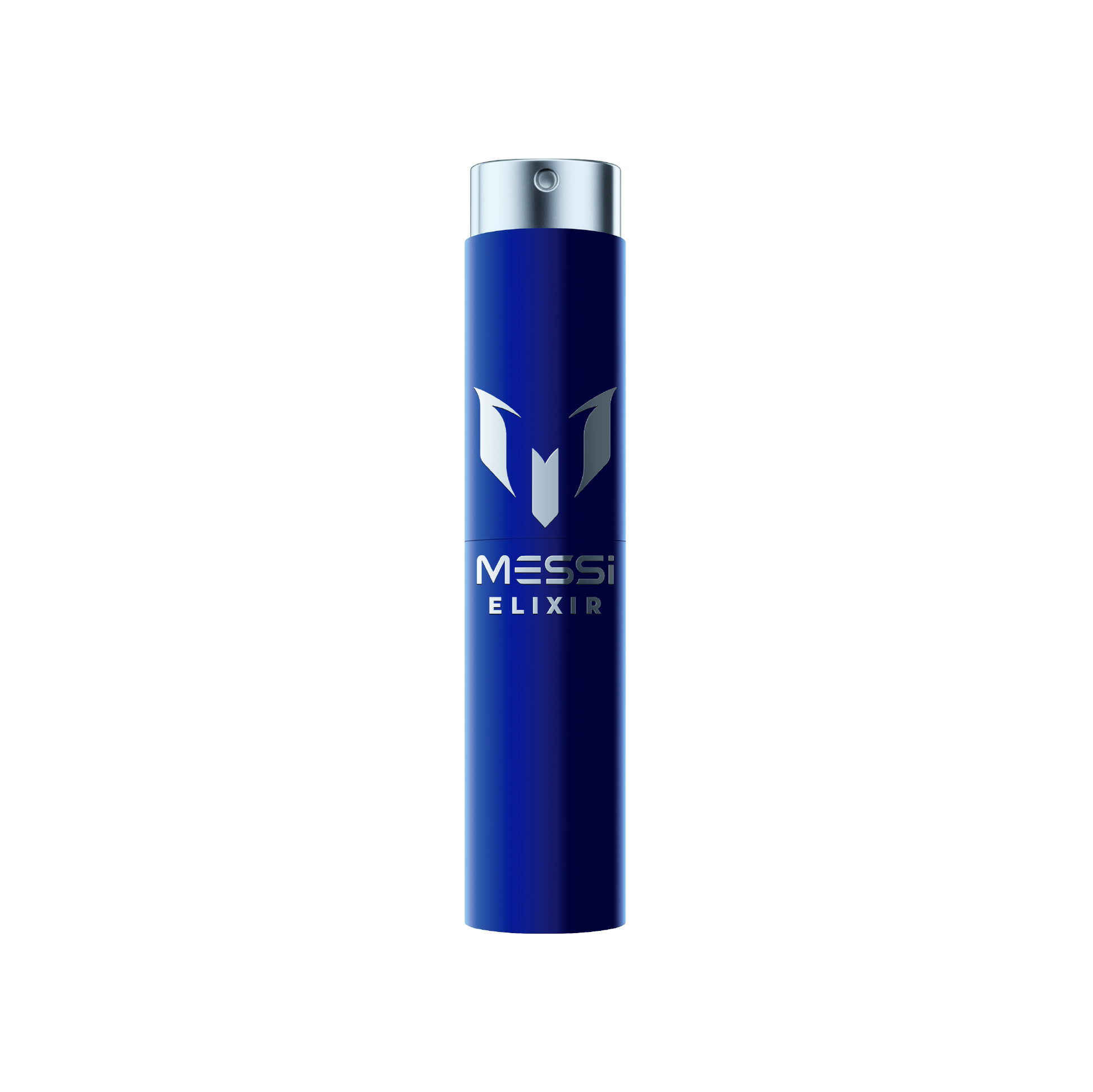 Messi Elixir Twist Spray with 'Messi Elixir' branding on a white background