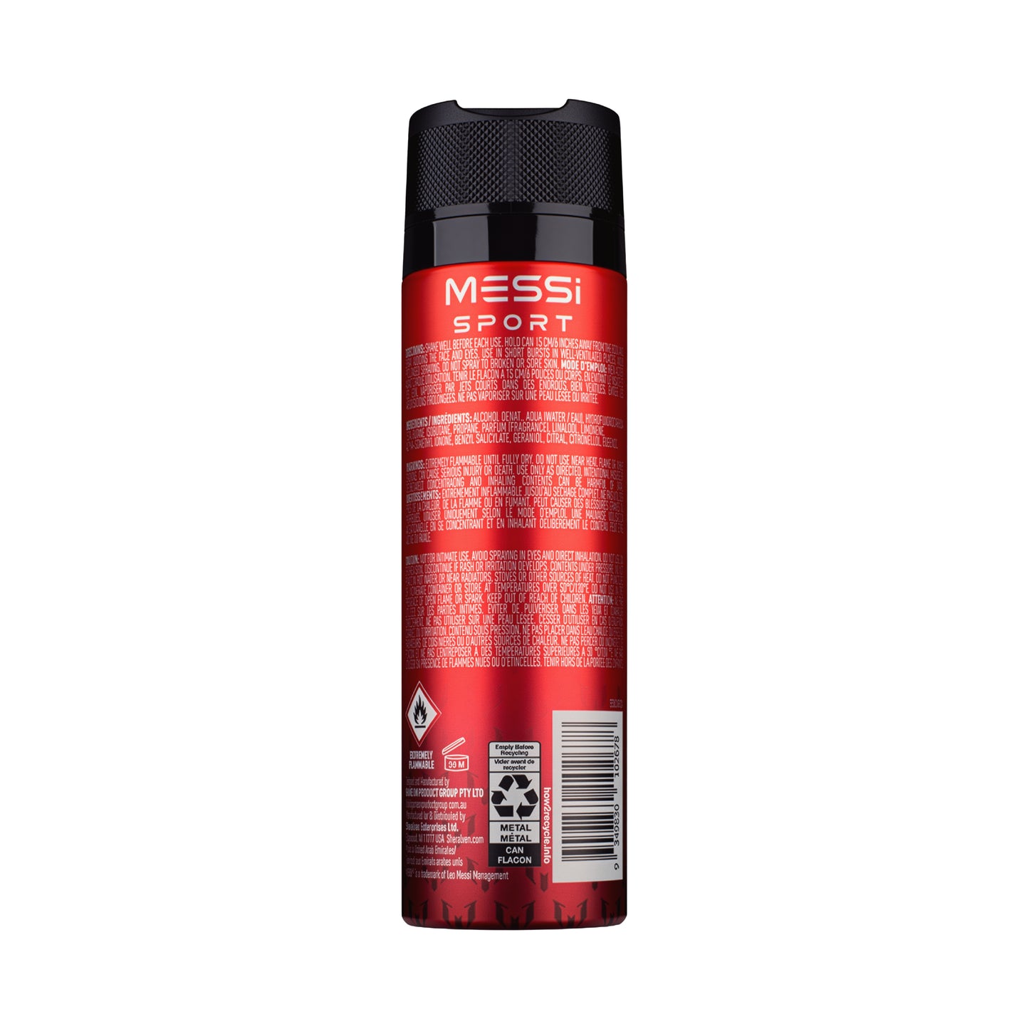 Messi Sport - Red Eau Fragrance Body Spray